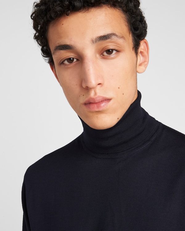 Pull à col roulé en laine Pull à col roulé en laine