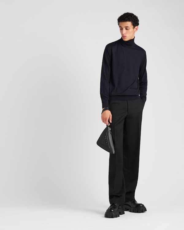 Pull à col roulé en laine Pull à col roulé en laine