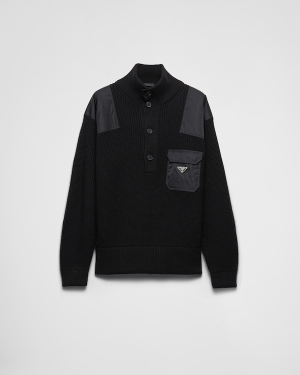 トップス 90s prada cashmere knit (46) black 90s Prada cashmere knit (size 46) in black.