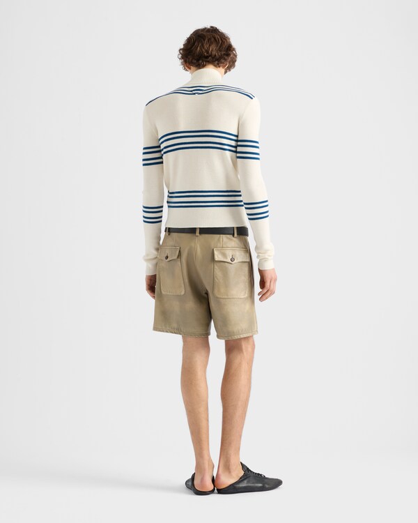 울 터틀넥 - 내추럴/틸 울 터틀넥 - 내추럴/틸