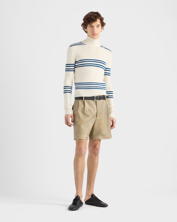 울 터틀넥 - 내추럴/틸 울 터틀넥 - 내추럴/틸