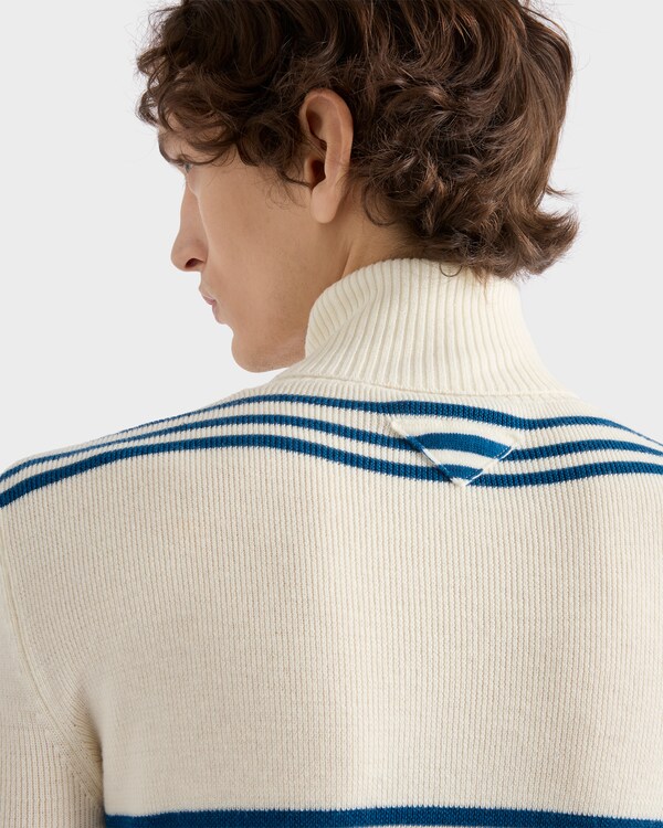 울 터틀넥 - 내추럴/틸 울 터틀넥 - 내추럴/틸