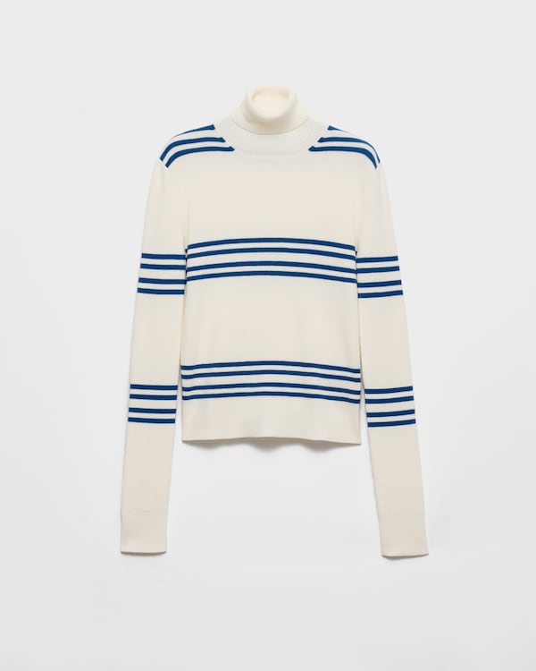 울 터틀넥 - 내추럴/틸 울 터틀넥 - 내추럴/틸