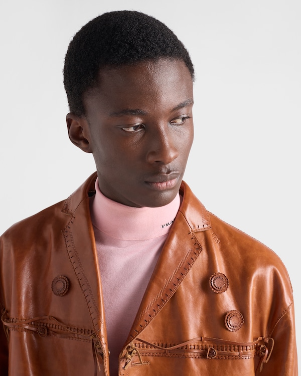 Cotton turtleneck sweater - Pink Cotton turtleneck sweater - Pink