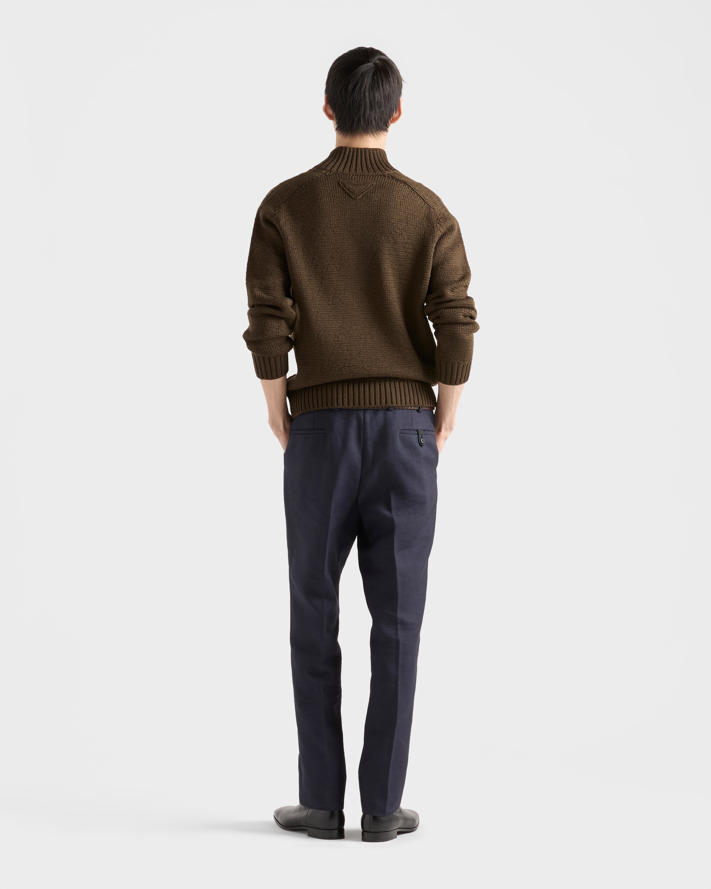 Forest Green Wool Turtleneck | PRADA - United States