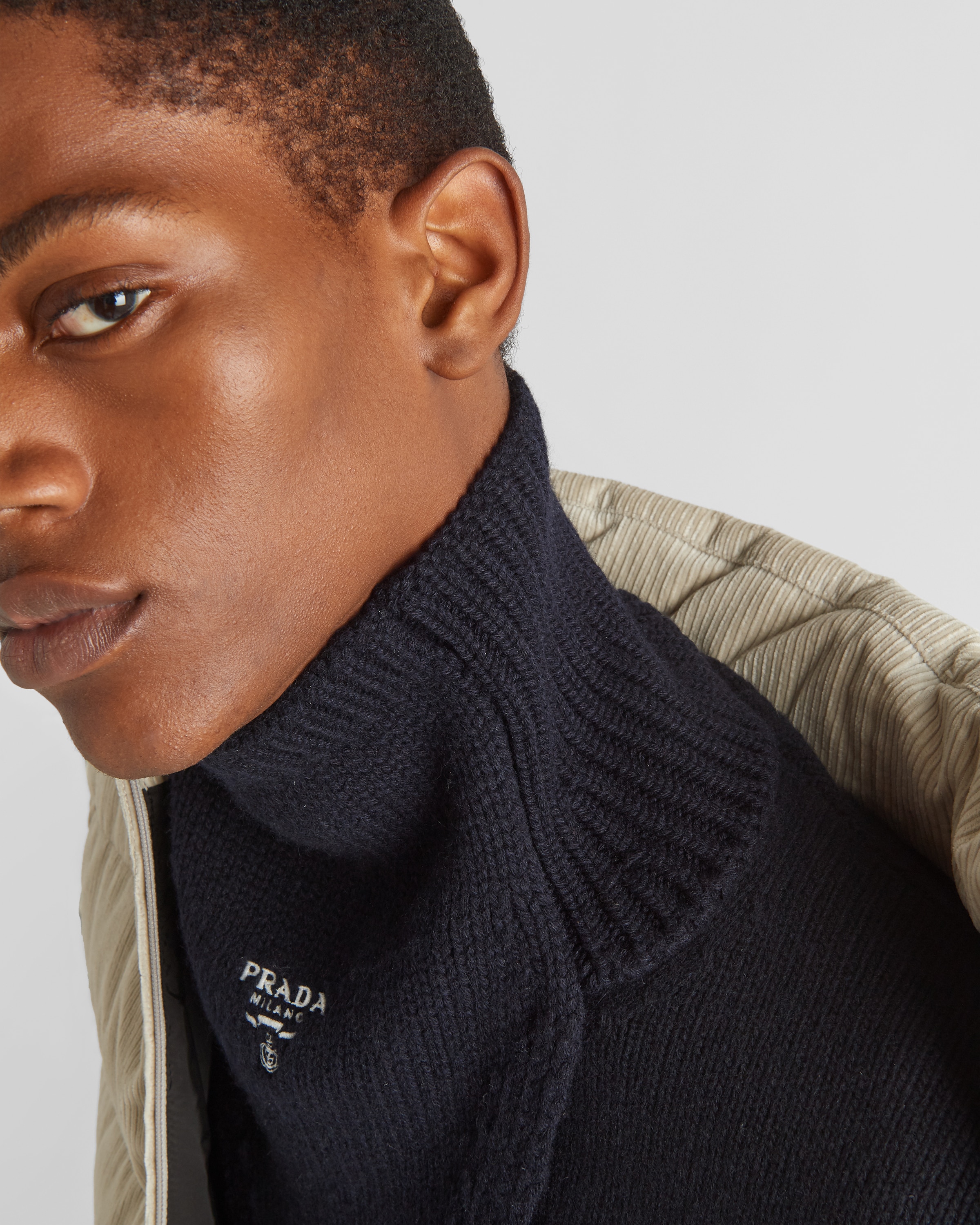 Navy Cashmere Dickey | PRADA