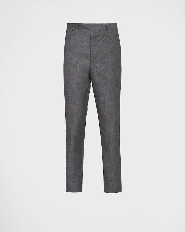 Slate Gray Wool pants | PRADA