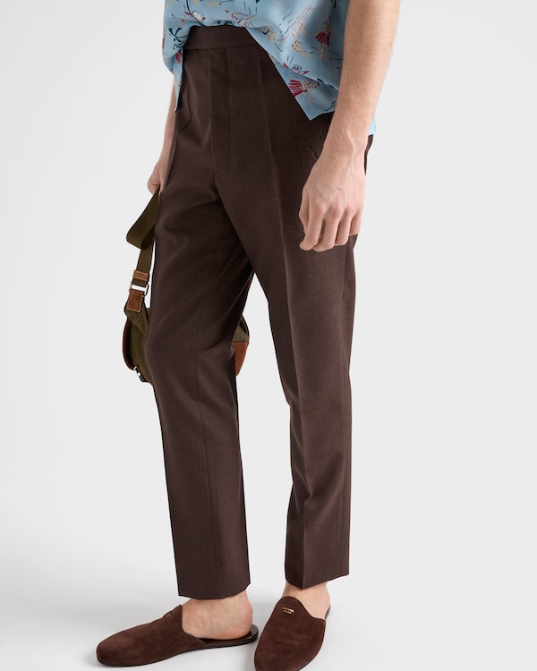 모헤어 및 실크 팬츠 모헤어 및 실크 팬츠