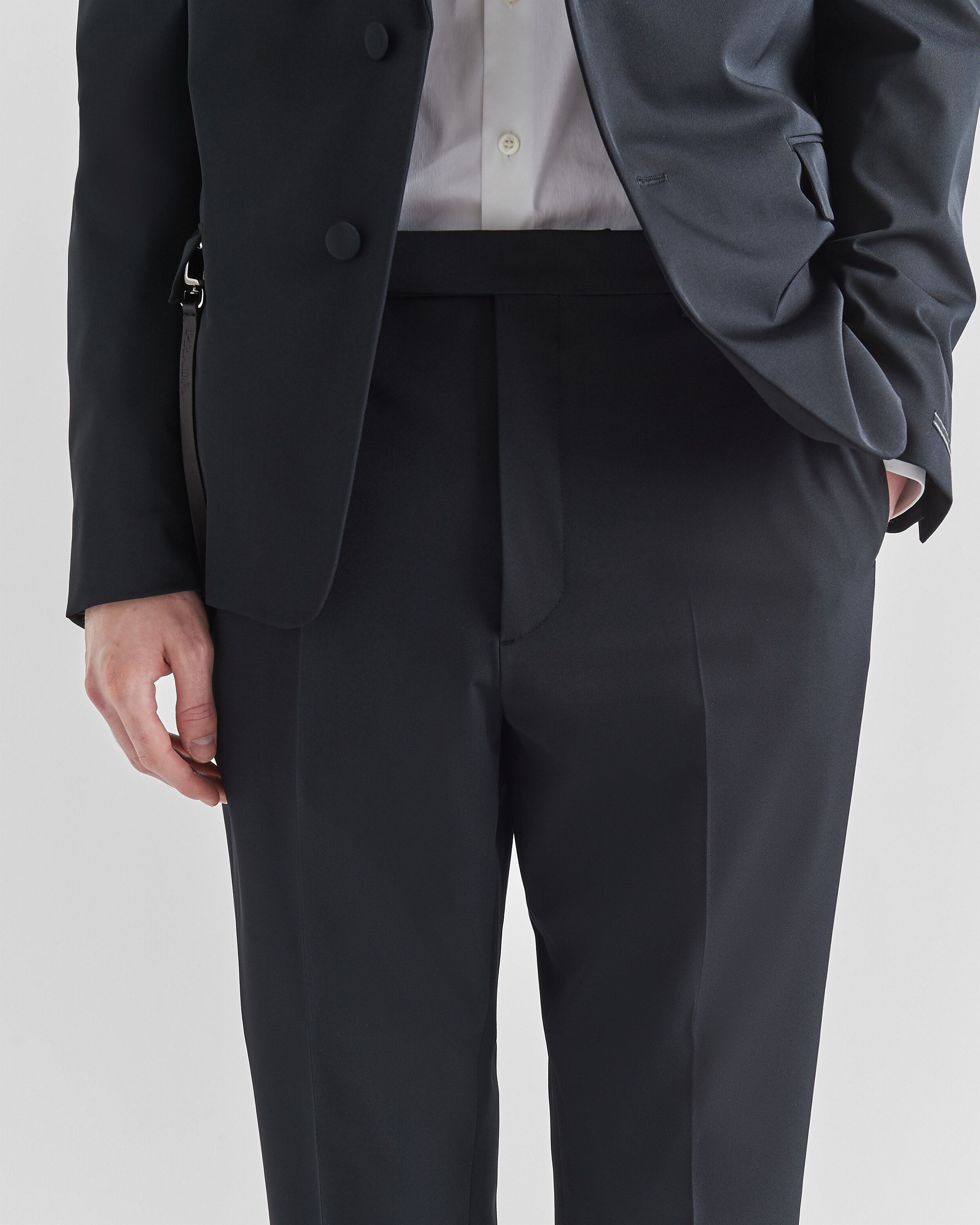 Black Techno Stretch Pants PRADA