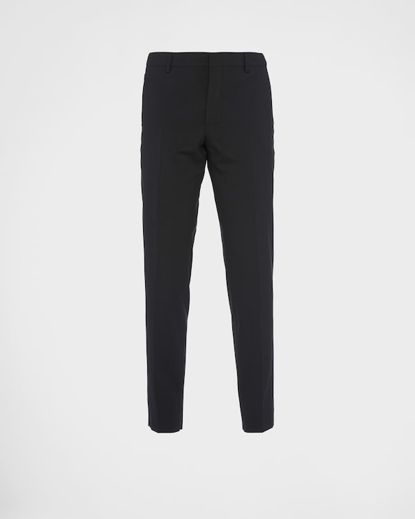 Black Light Stretch Wool Pants | PRADA