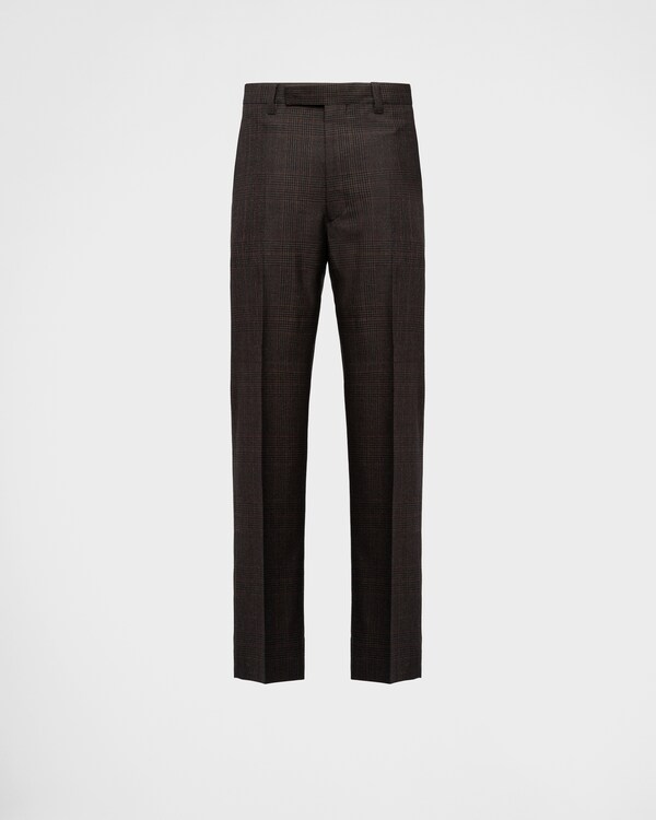 【関税&送料込】Prada Dark Grey Wool Pant Slate Gray Technical wool pants with belt | PRADA