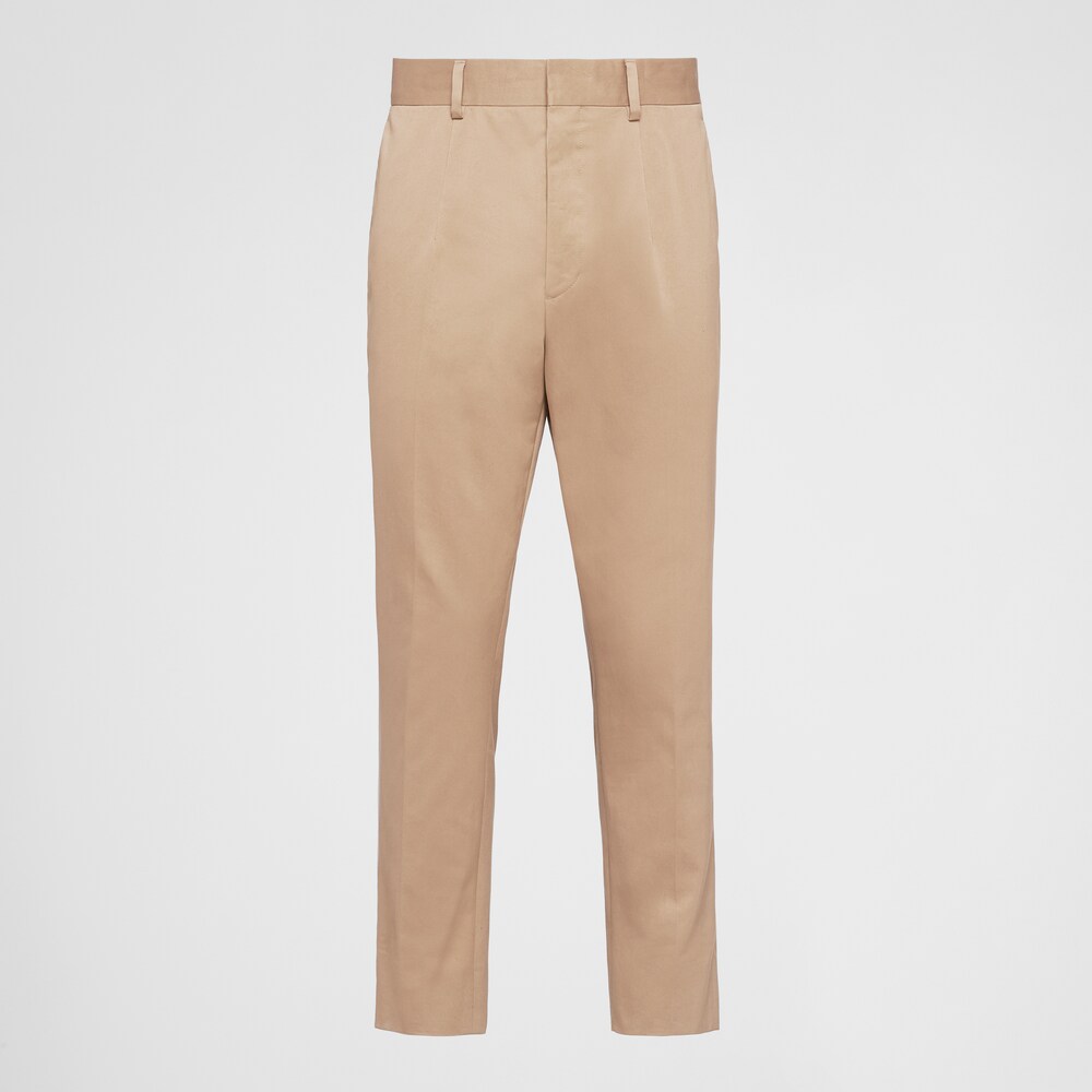 Prada Pantaloni in gabardine di cotone 1