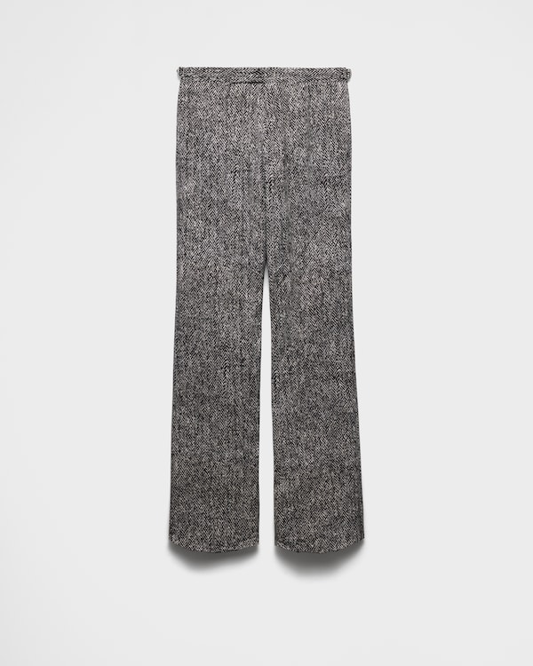 PRADA Houndstooth check pants P229HG_13GO_F0005_S_232