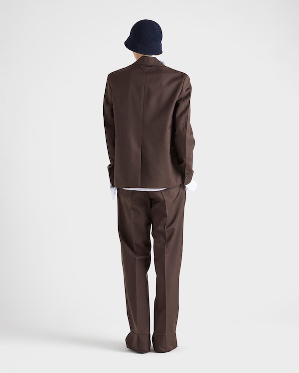 Maßgeschneiderte Hose aus Mohair und Seide Maßgeschneiderte Hose aus Mohair und Seide