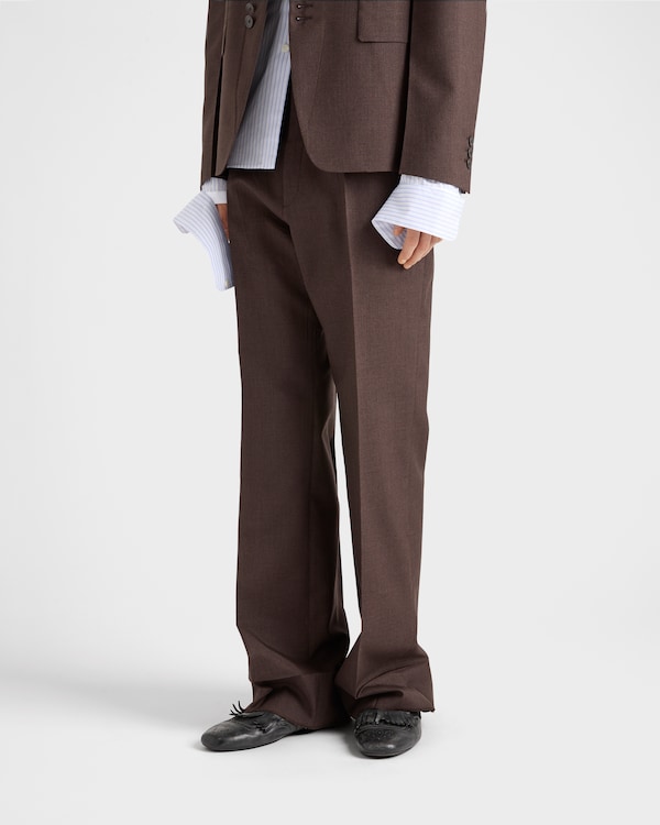 Maßgeschneiderte Hose aus Mohair und Seide Maßgeschneiderte Hose aus Mohair und Seide