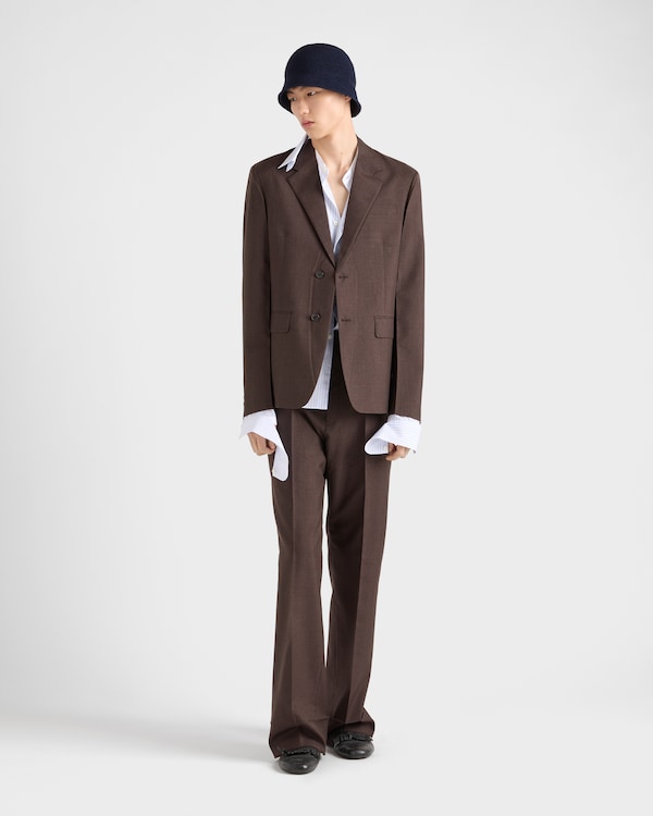 Maßgeschneiderte Hose aus Mohair und Seide Maßgeschneiderte Hose aus Mohair und Seide