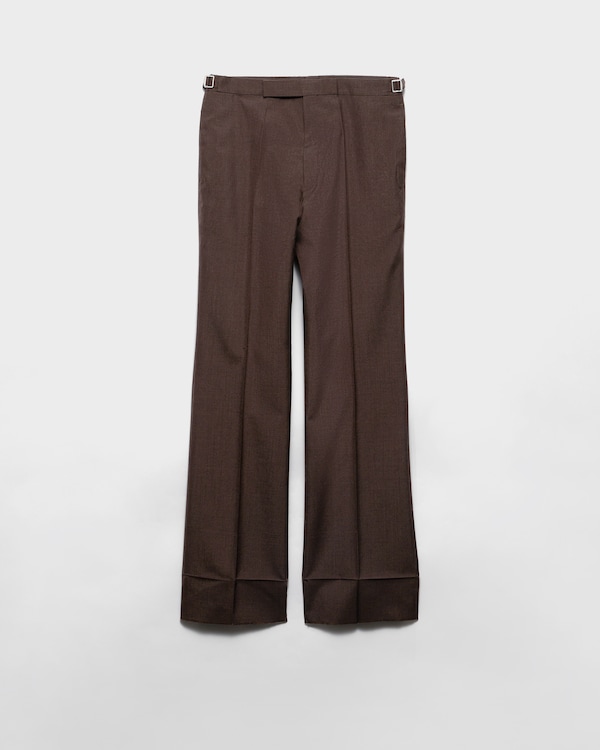 【送料&関税込】Prada Pants Black Stretch technical fabric pants | PRADA