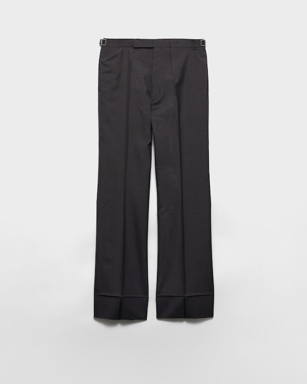 Navy Cotton chino pants | PRADA Navy Cotton chino pants | PRADA
