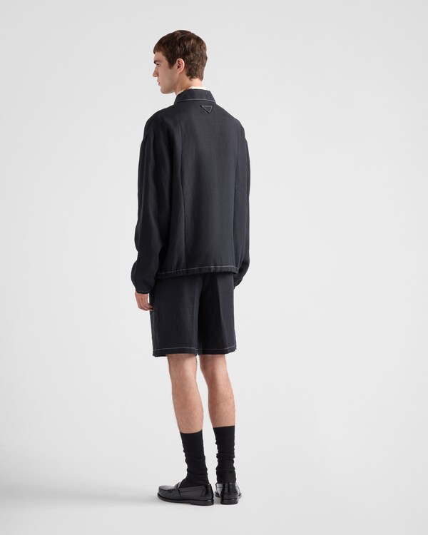 亚麻百慕大短裤 亚麻百慕大短裤