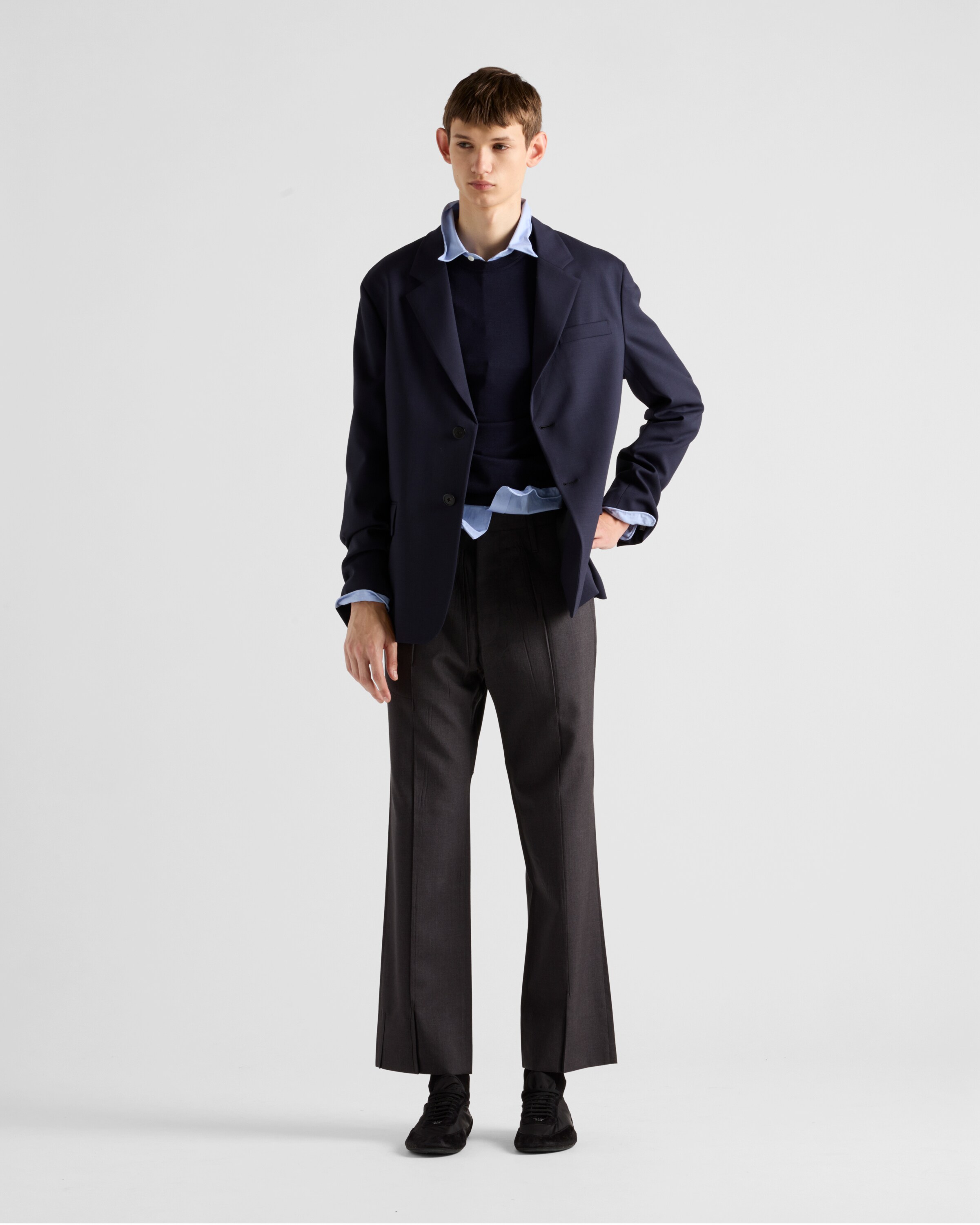 PRADA HOSE AUS MOHAIR UND SEIDE