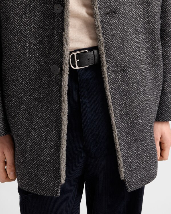 Cashmere and cotton corduroy pants - Blue Cashmere and cotton corduroy pants - Blue