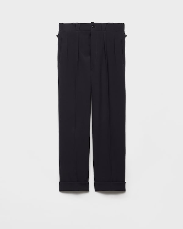 Navy Wool joggers | PRADA