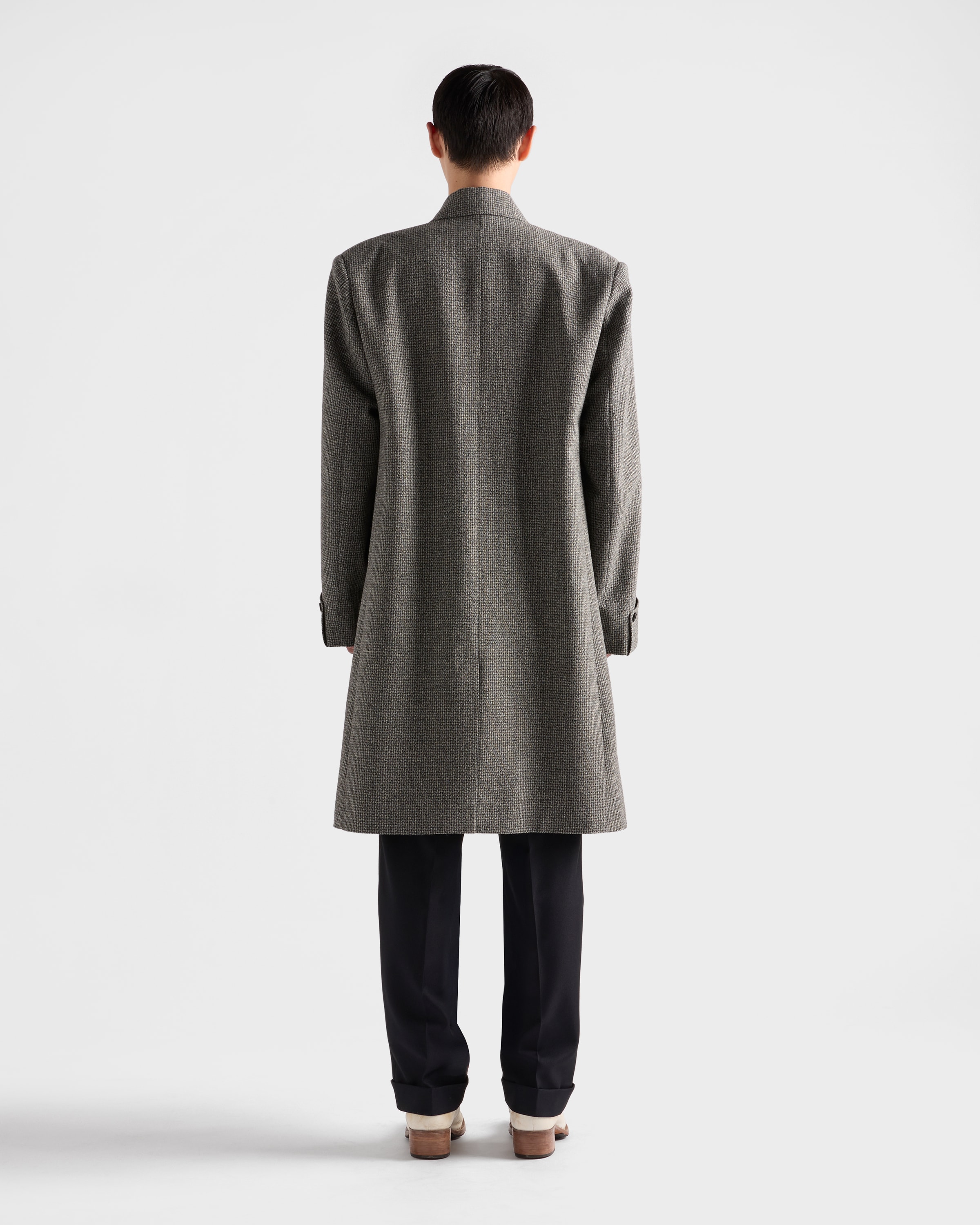 Navy Wool blend pants | PRADA