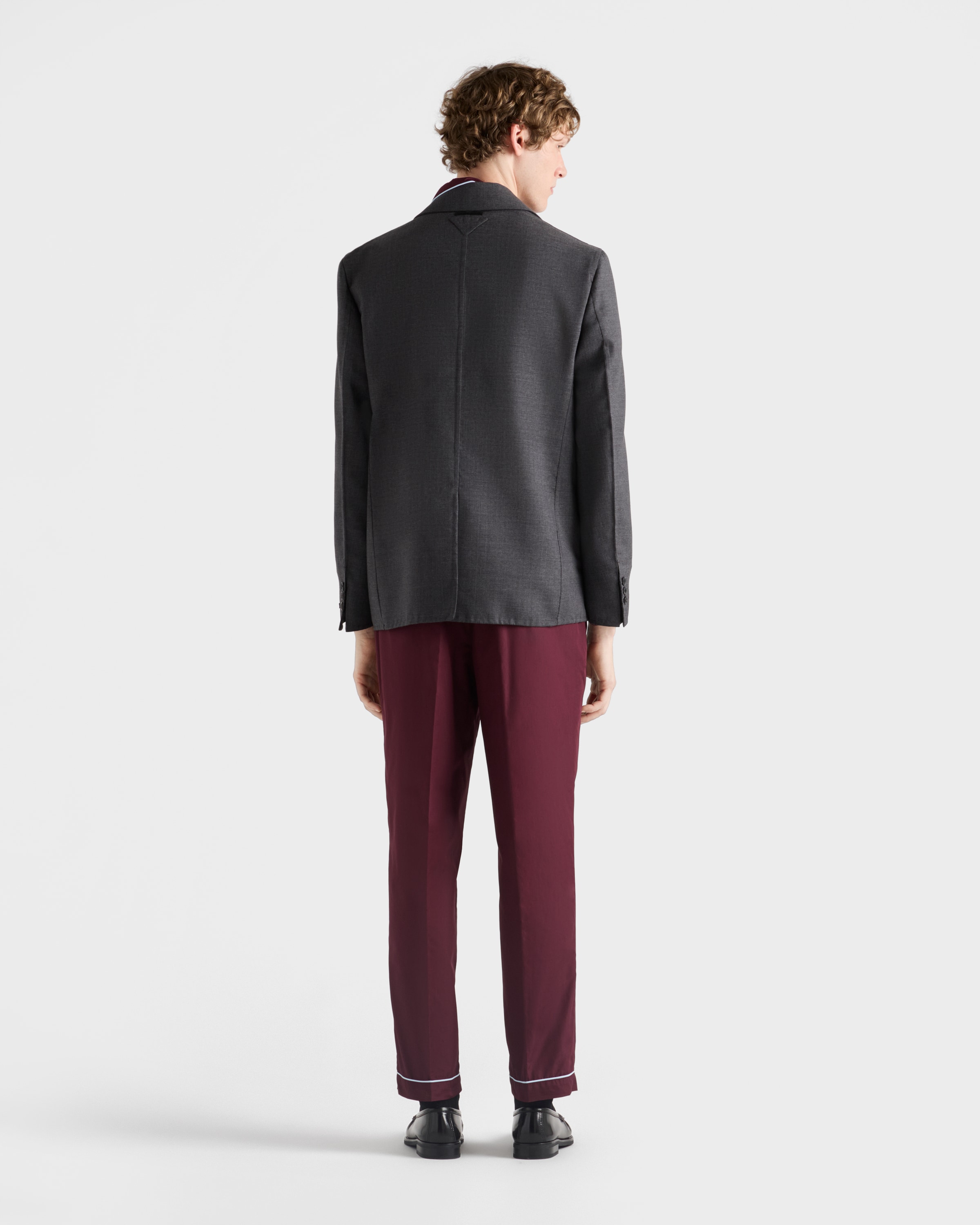 【関税&送料込】Prada Cappuccino Twill Pant Multicolored Patchwork leather pants | PRADA