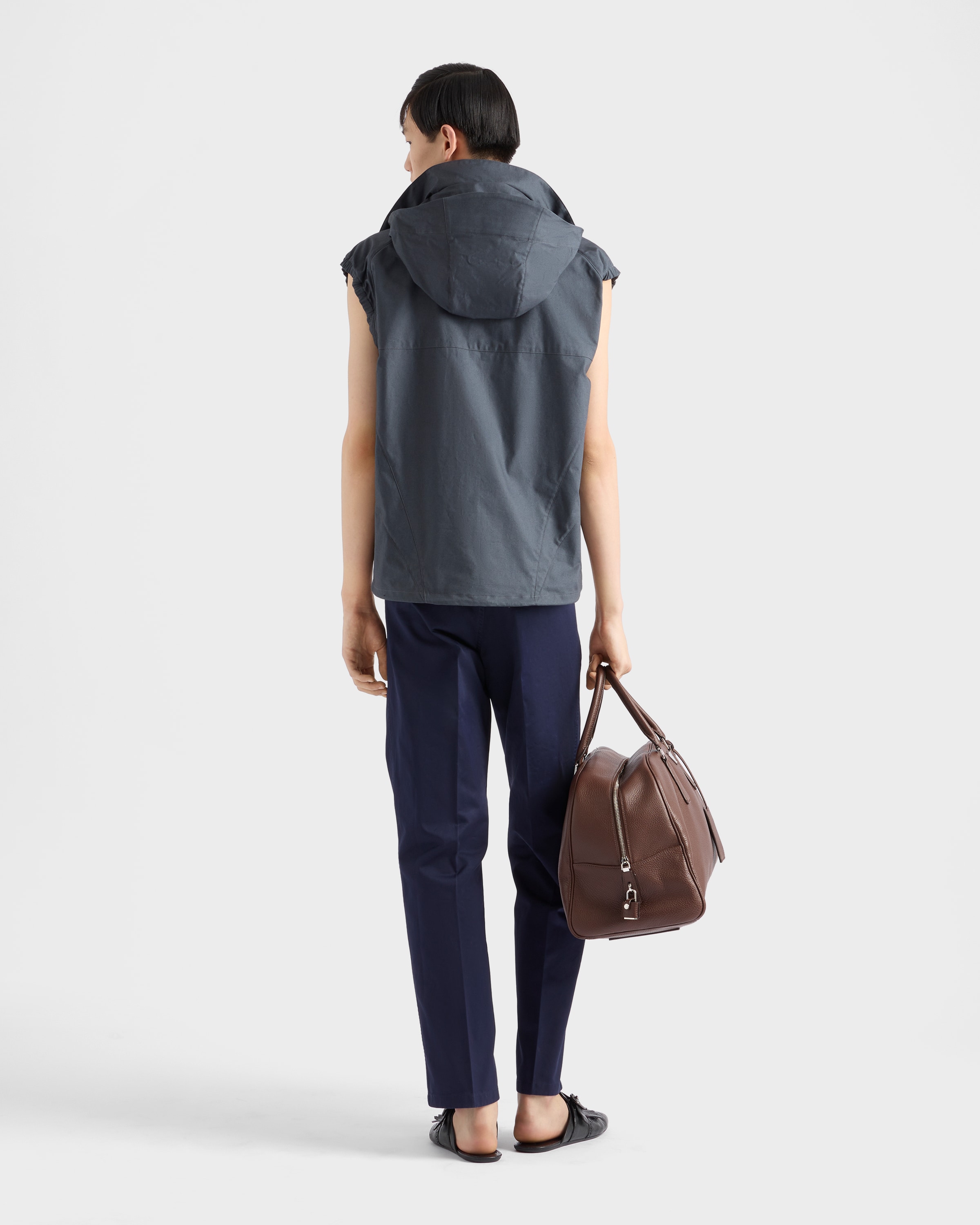 Navy Cotton chino pants | PRADA
