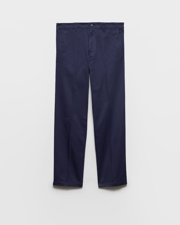 大人気新品をすべて and cotton Technical Black Re-Nylon PRADA | pants パンツ