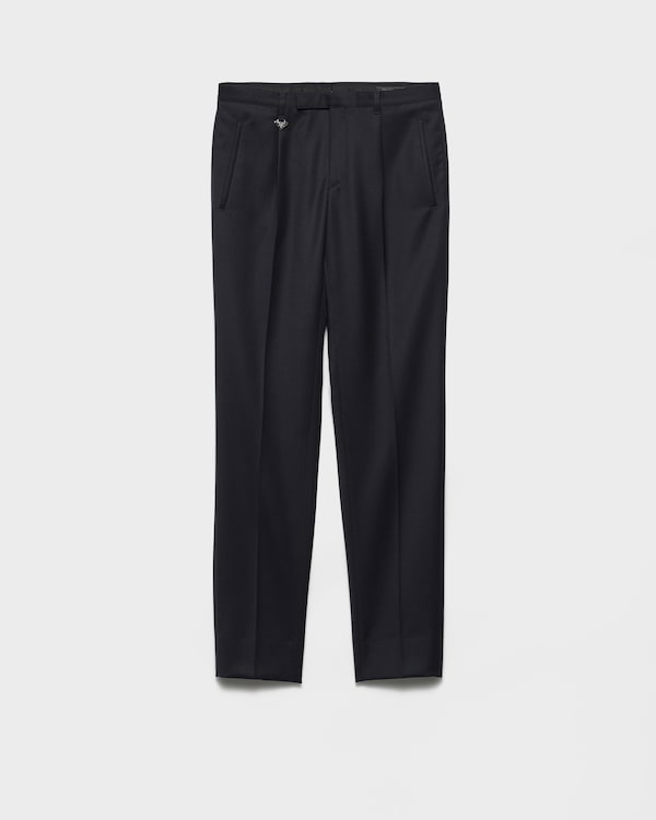 【送料&関税込】Prada Pants Black Stretch technical fabric pants | PRADA