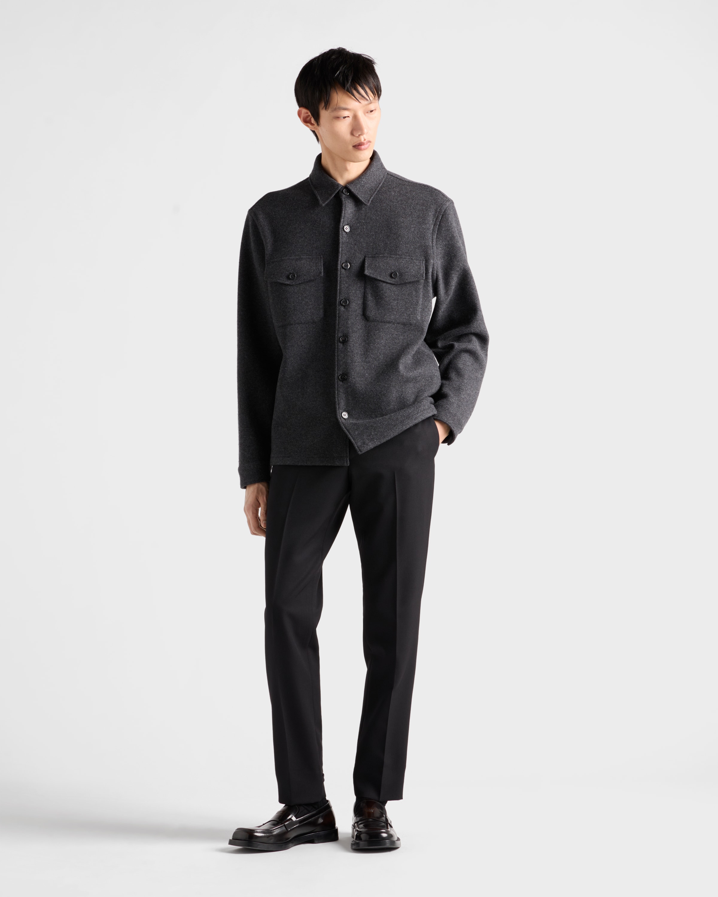 Calça em lã Preto | PRADA