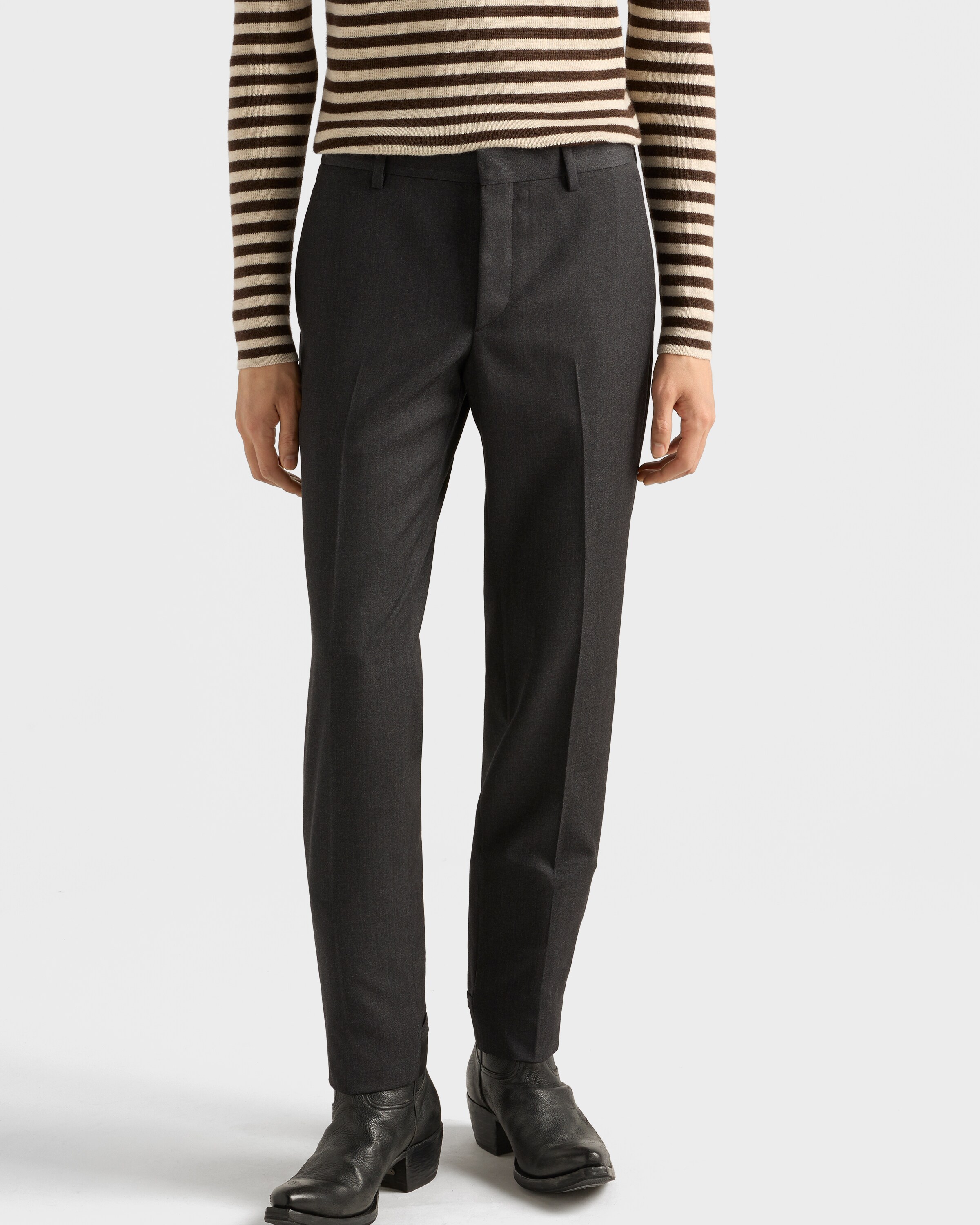 Prada Wool Pants In Gray