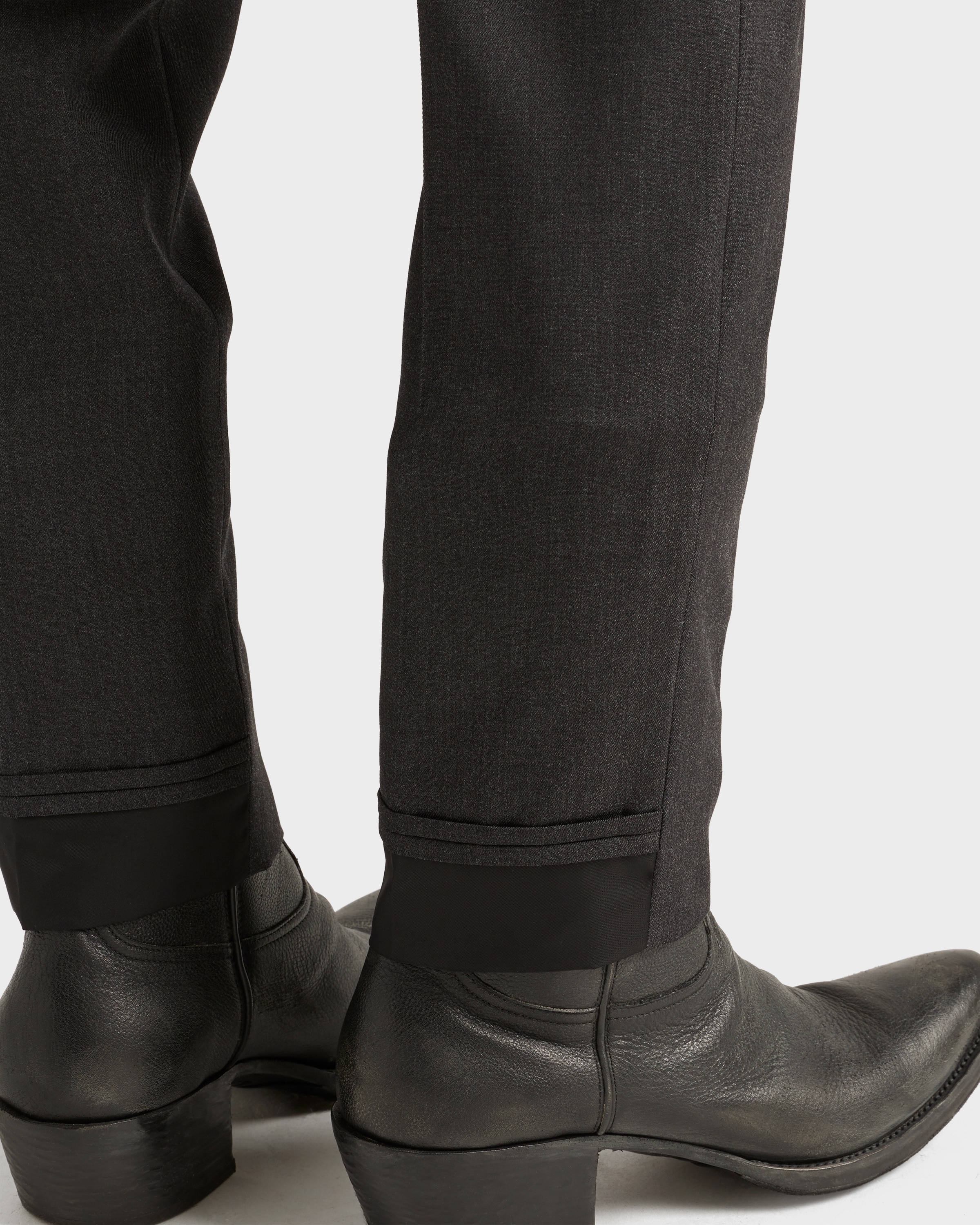 Anthracite Gray Wool Pants | PRADA - Canada