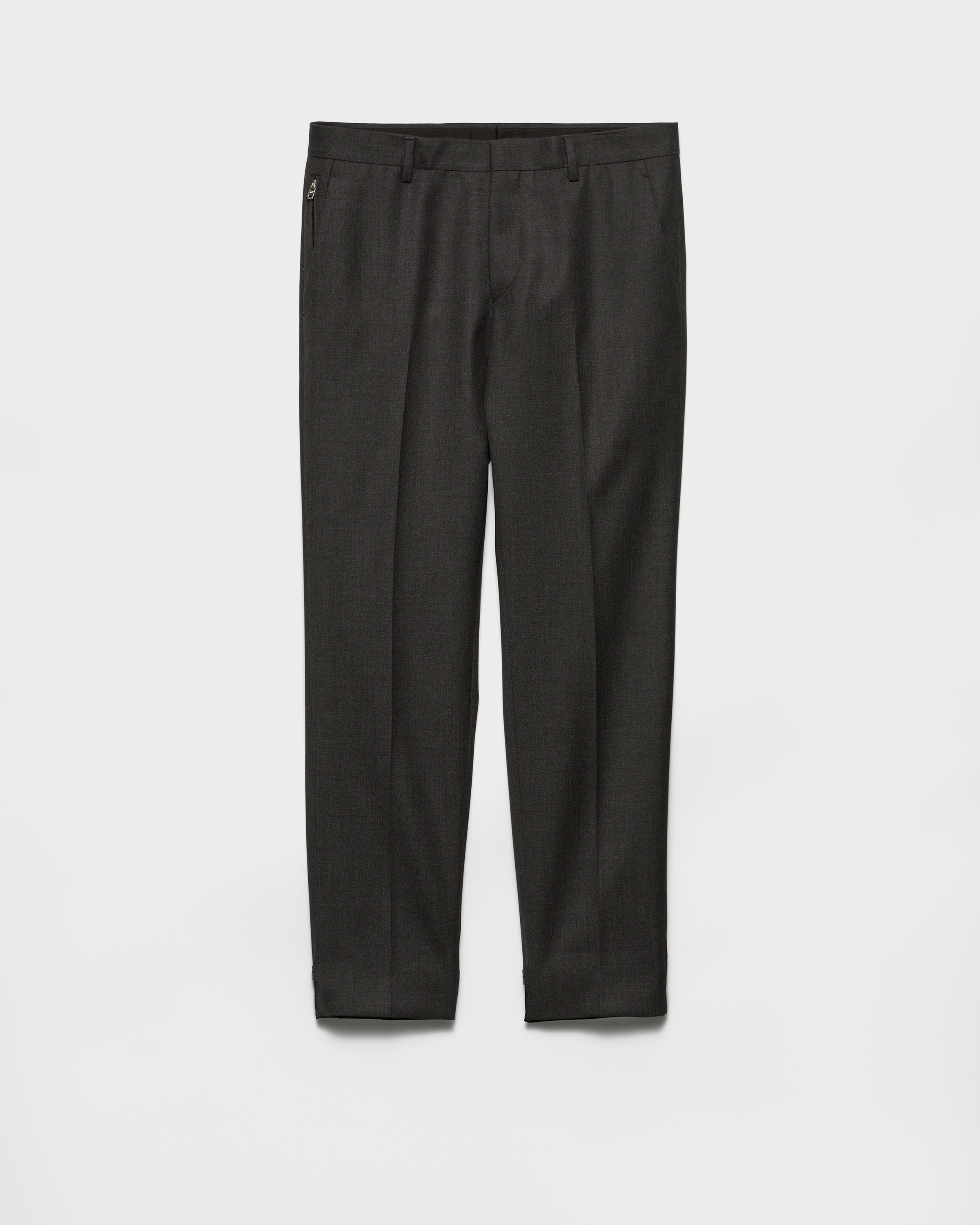 Prada Wool Pants In Gray