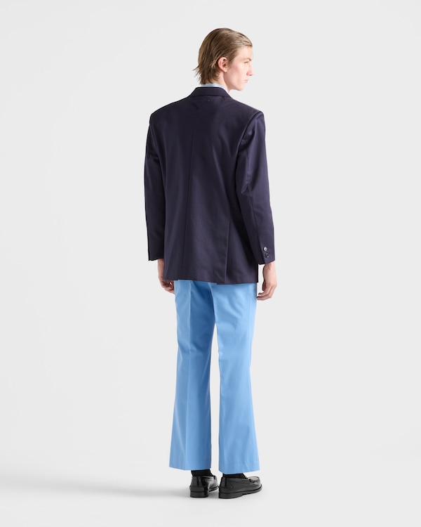 Pantalon en popeline - Bleu clair Pantalon en popeline - Bleu clair