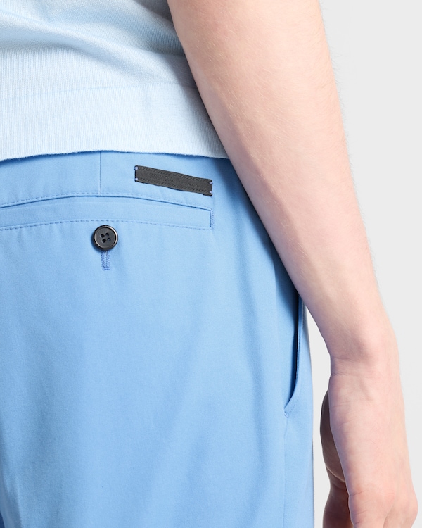 Pantalon en popeline - Bleu clair Pantalon en popeline - Bleu clair