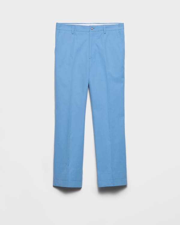 Pantalon en popeline - Bleu clair Pantalon en popeline - Bleu clair