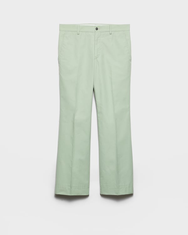 Poplin pants - Aquamarine Poplin pants - Aquamarine