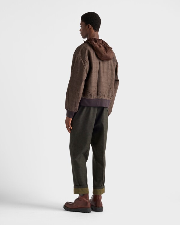 Wool pants with cotton details - Forest Green Wool pants with cotton details - Forest Green