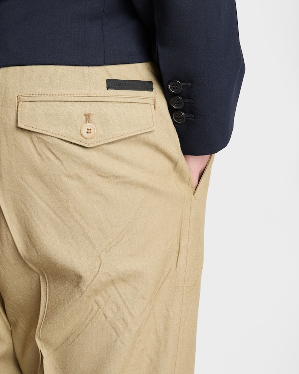 Pantalon en soie - Kaki Pantalon en soie - Kaki