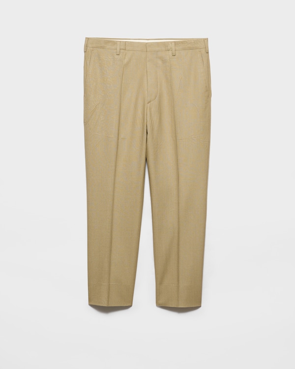 Pantalon en soie - Kaki Pantalon en soie - Kaki