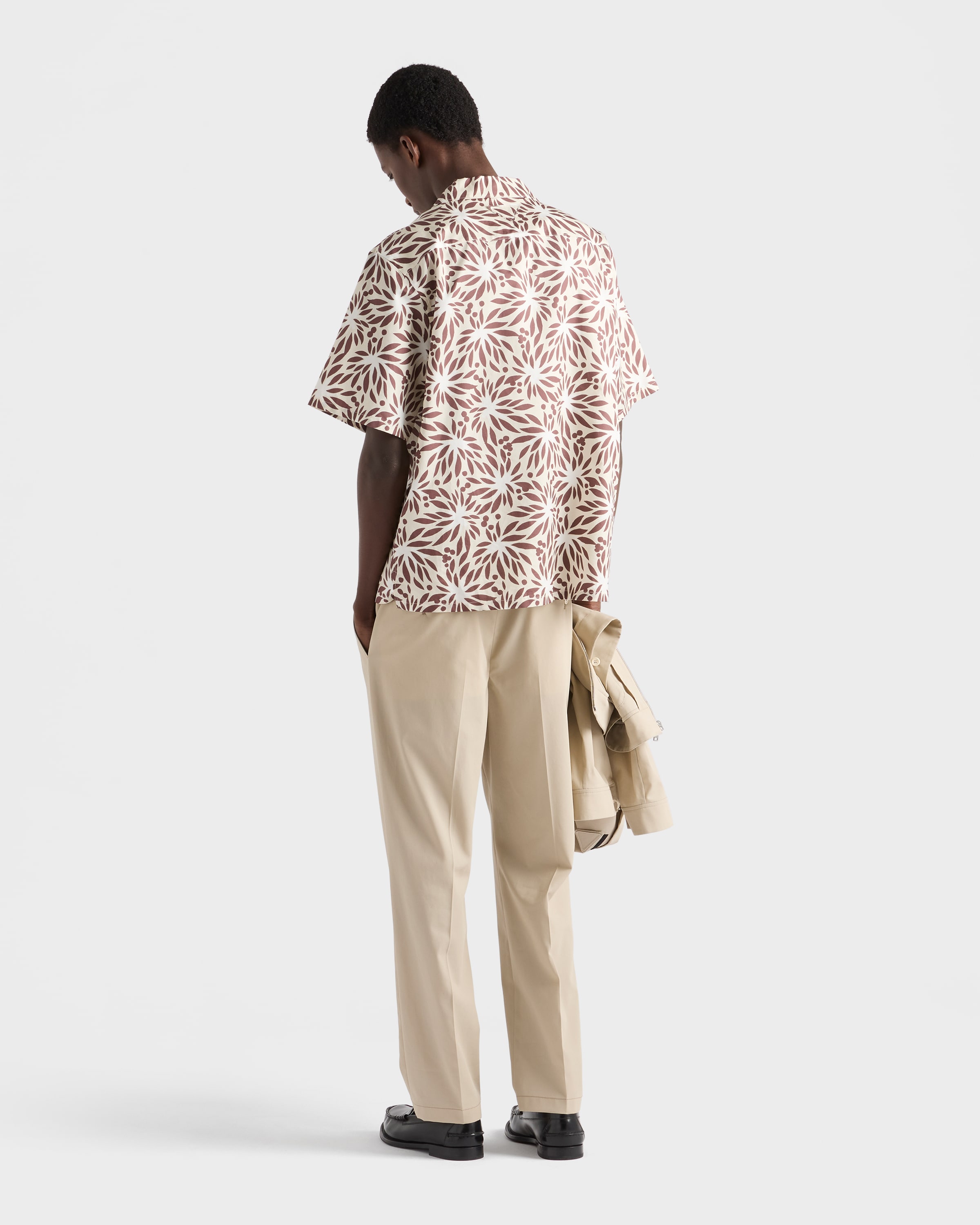 サンドベージュ コットン パンツ | PRADA - 日本