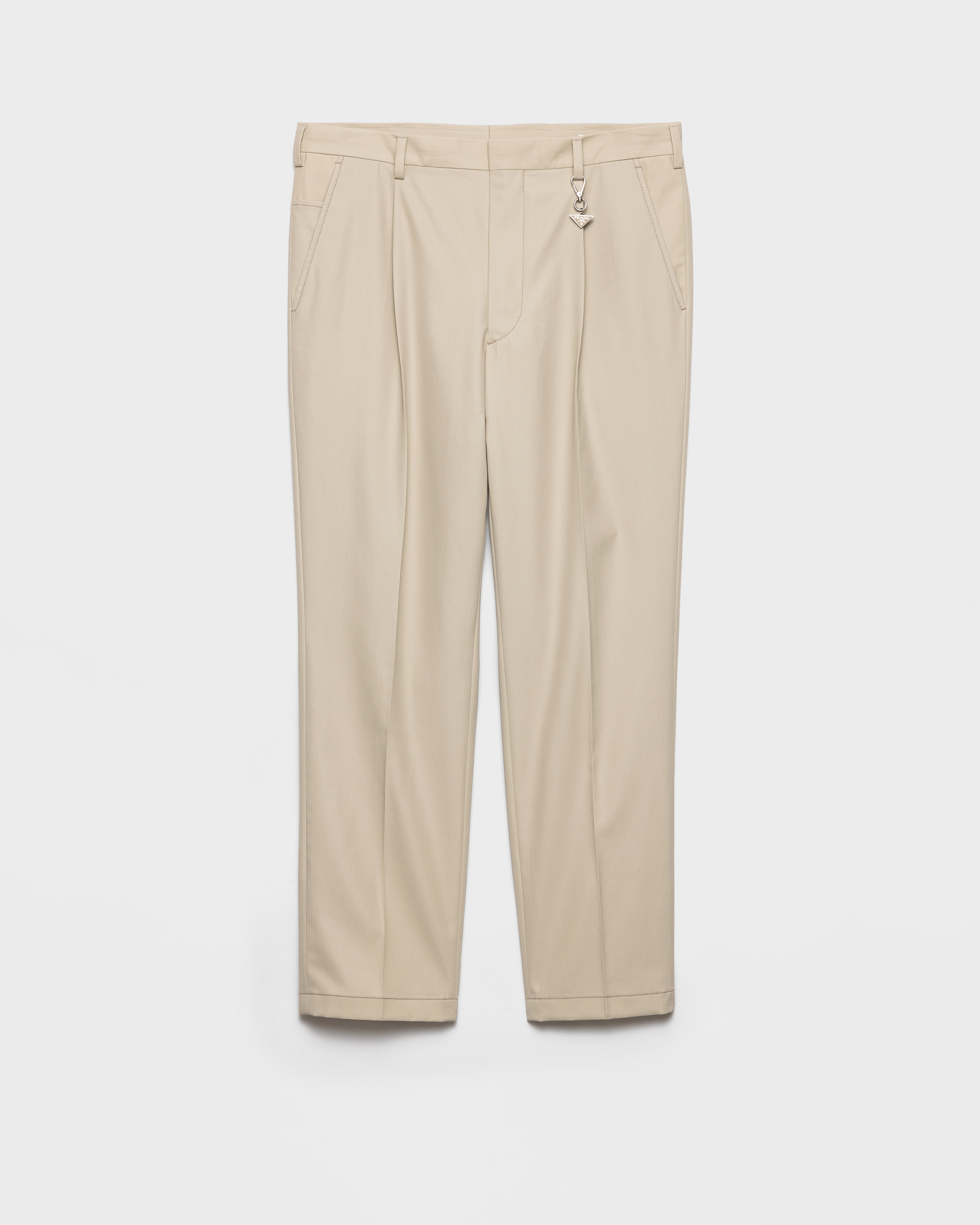 【美品】PRADA プラダ Men’s パンツ ホワイト ベージュ 31 サンドベージュ コットン パンツ | PRADA - 日本