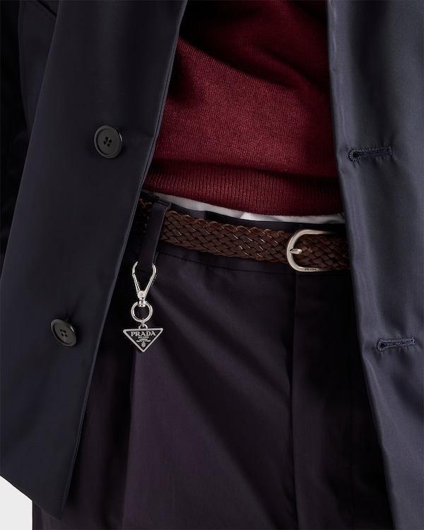 Pantalon en coton avec porte-clés - Bleu Pantalon en coton avec porte-clés - Bleu