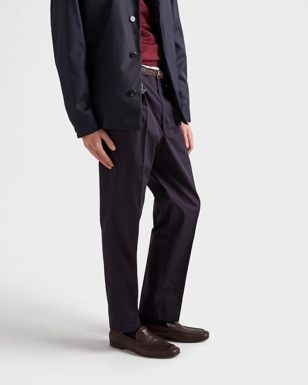 Pantalon en coton avec porte-clés - Bleu Pantalon en coton avec porte-clés - Bleu