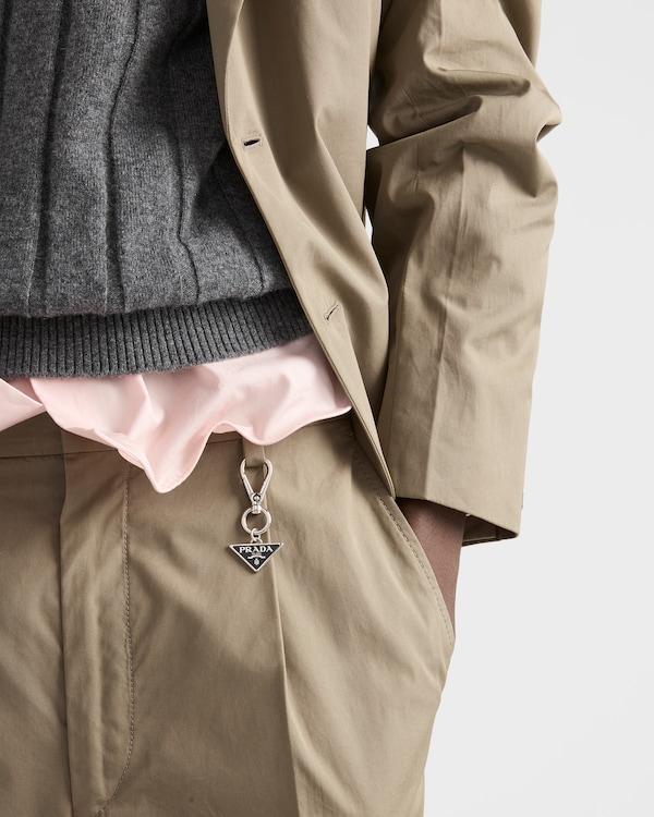 Pantalon en coton avec porte-clés - Gris Argile Pantalon en coton avec porte-clés - Gris Argile