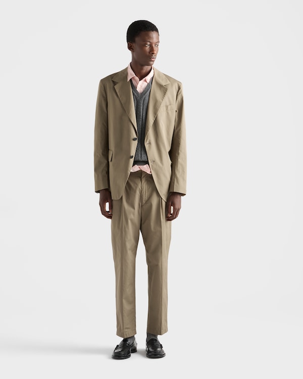 Pantalon en coton avec porte-clés - Gris Argile Pantalon en coton avec porte-clés - Gris Argile