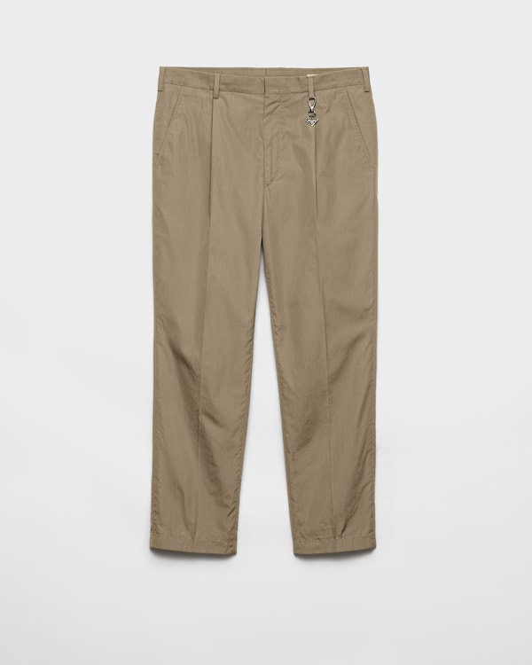 Pantalon en coton avec porte-clés - Gris Argile Pantalon en coton avec porte-clés - Gris Argile