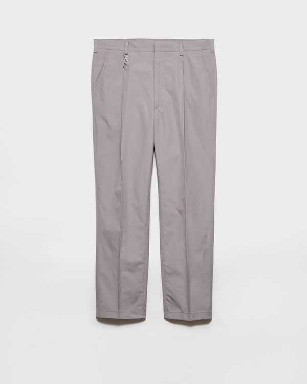 Pantalon en coton avec porte-clés - Gris Acier Pantalon en coton avec porte-clés - Gris Acier